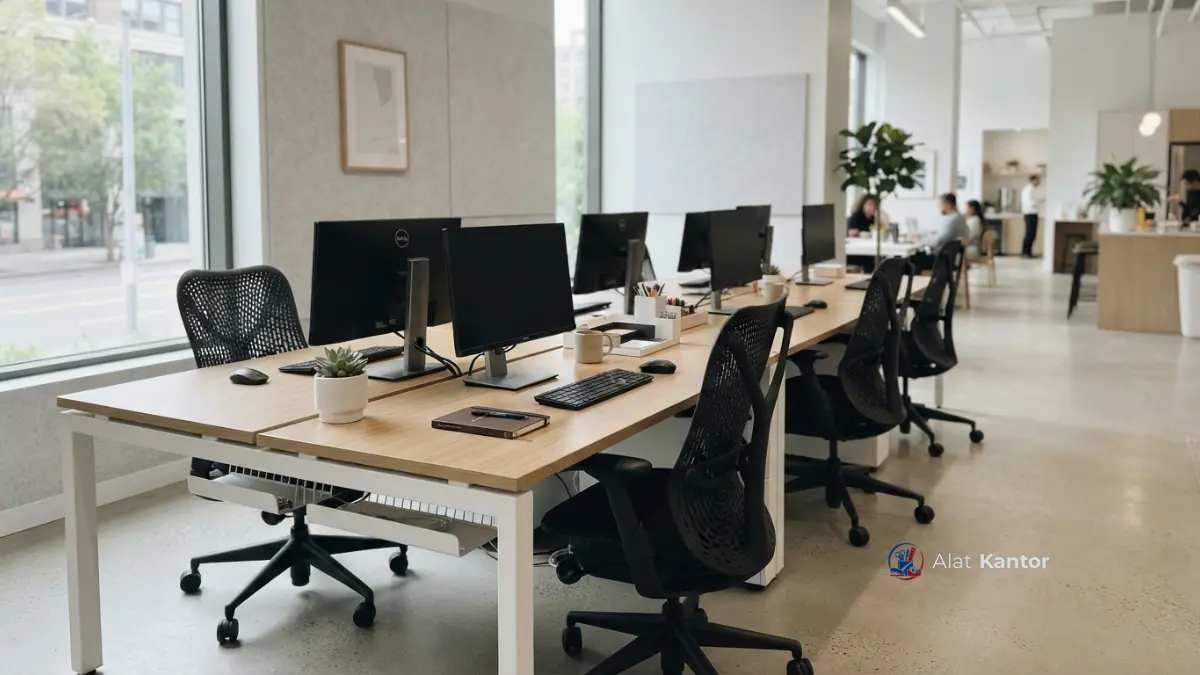 Checklist paket pengadaan kantor baru lengkap dengan meja kursi dan ATK