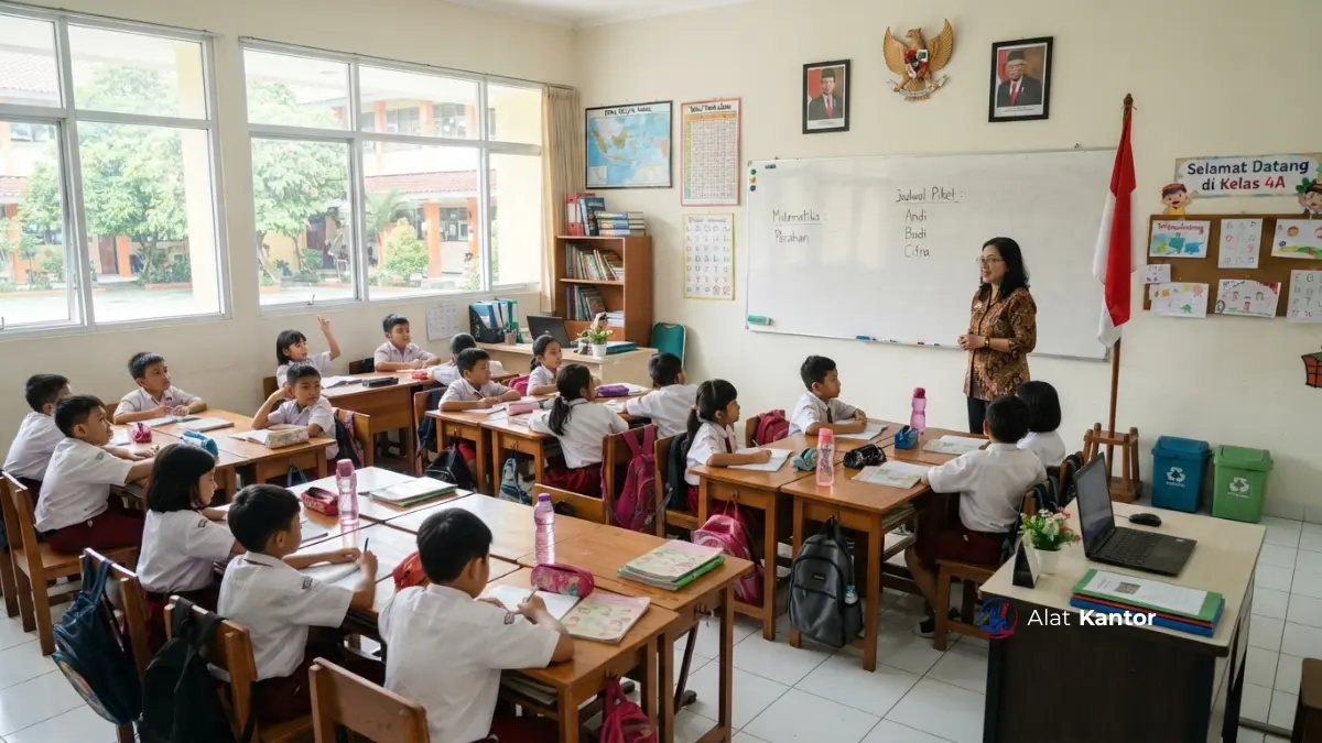 Setup lengkap ruang kelas baru A-Z dari MAROON ATK