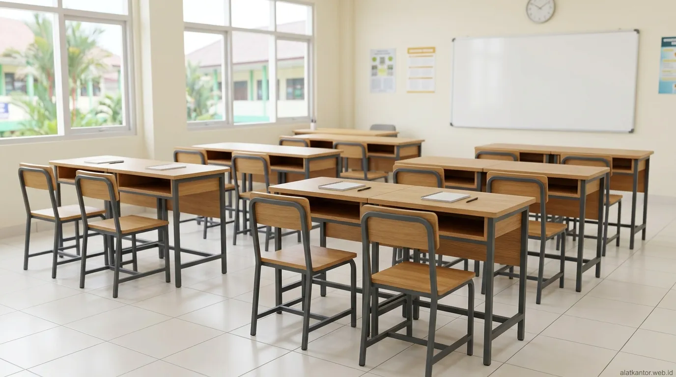 Meja Sekolah Dua Kursi Malang